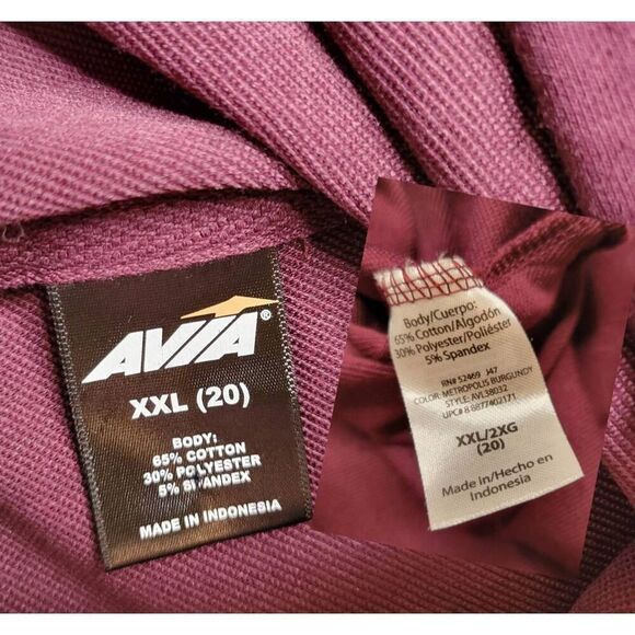 Plus size Quilted Hoodie reworked upcycled Womens size 20 repurposed Burgandy - Picture 4 of 7